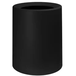 QUVIO Prullenbak plastic met binnenemmer - 12 L - Zwart