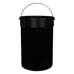 QUVIO Prullenbak retro - 12 L - Metaal - Beige