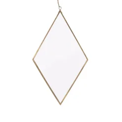 QUVIO Spiegel ruitvorm smal - Goud