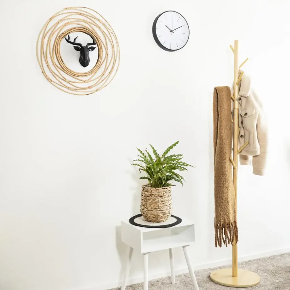 QUVIO Staande kapstok hout - licht bruin