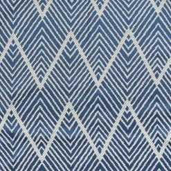 QUVIO Tafelkleed - 200 x 135 cm - Grafische print - Katoen - Grijsblauw