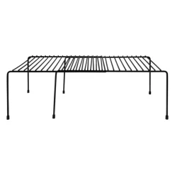 QUVIO Uitschuifbaar keukenkast organizer - Metaal - Zwart