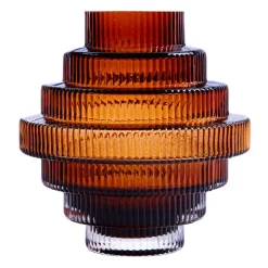 QUVIO Vaas – Glas – Bruin – Maat L