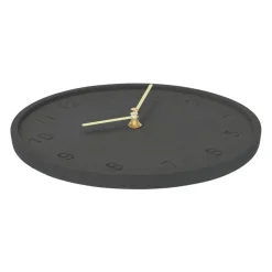 QUVIO Wandklok - 25cm - Beton - Antraciet