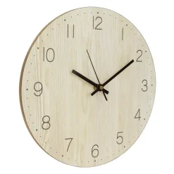 QUVIO Wandklok - Lichthout