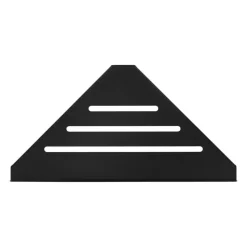 QUVIO Wandplank hoek - Metaal - Zwart