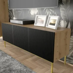 Ravenna B TV-meubel 150 3D gefreesd MDF folie mat