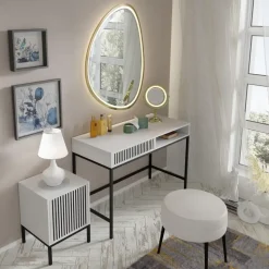 Ravenna Kaptafel - Zwart - Metaal