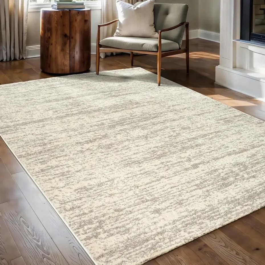 Relax Oslo - Laagpolig Effen Vloerkleed - Creme - 160x230 CM