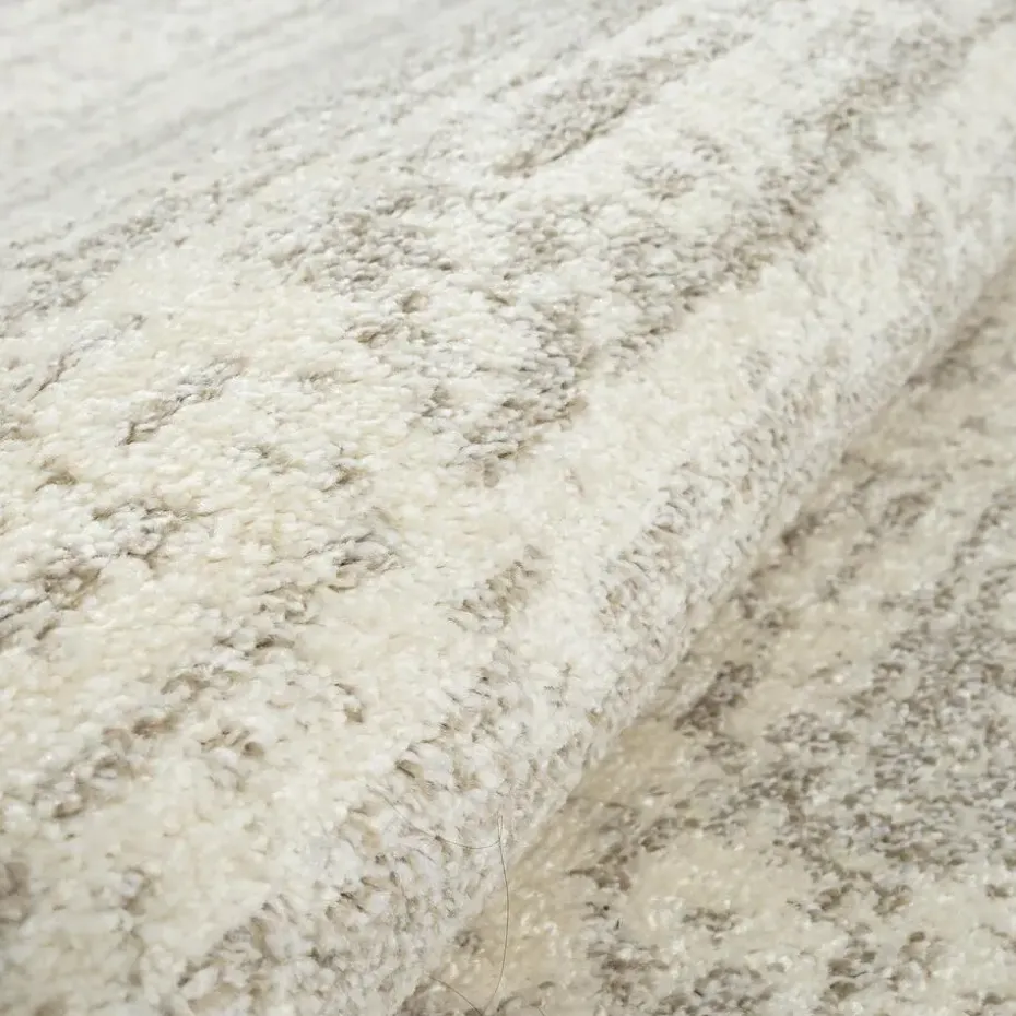 Relax Oslo - Laagpolig Effen Vloerkleed - Creme - 160x230 CM