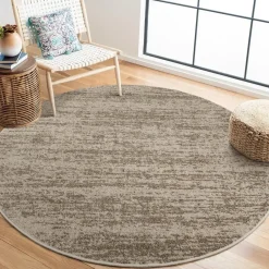 Relax Oslo - Laagpolig Effen Vloerkleed - Beige - 150 CM ROND