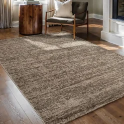 Relax Oslo - Laagpolig Effen Vloerkleed - Bruin - 160x230 CM