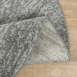 Relax Oslo - Laagpolig Effen Vloerkleed - Grijs - 150 CM ROND