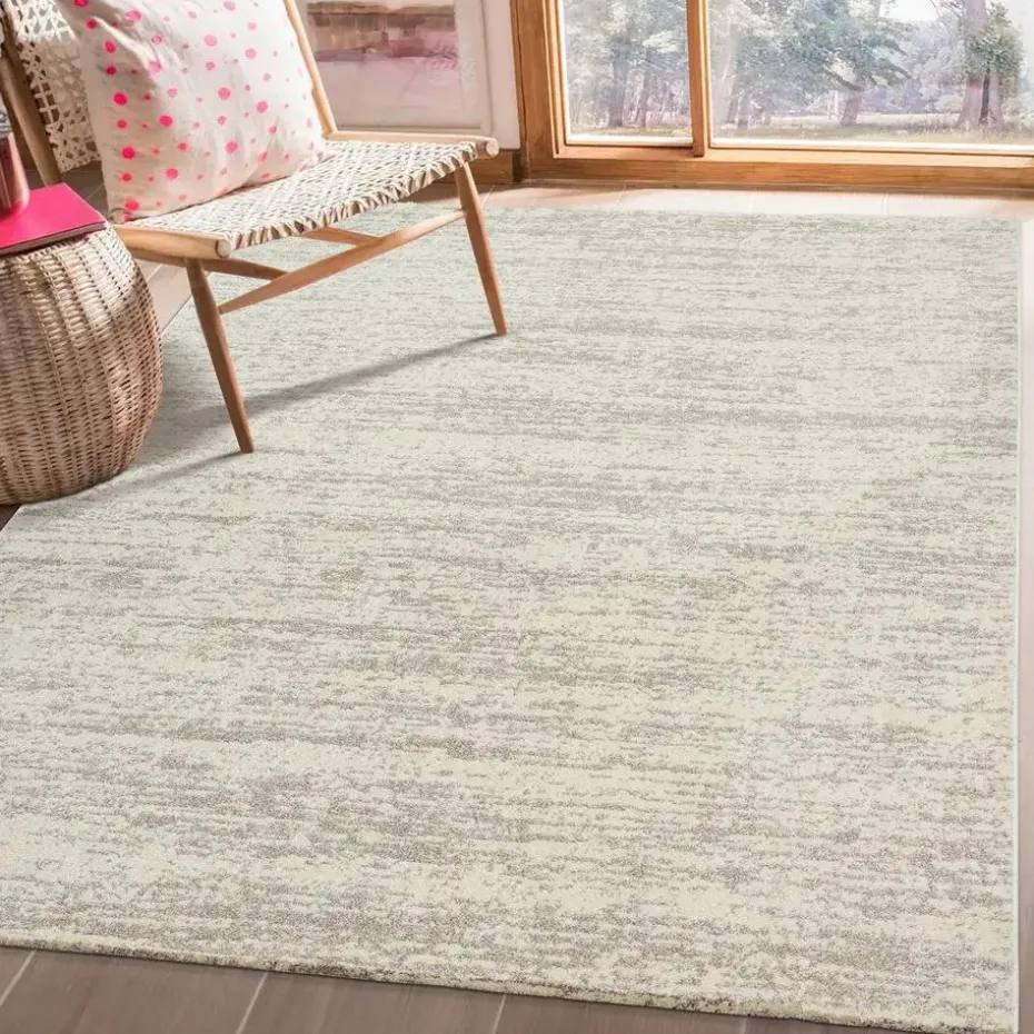 Relax Oslo - Laagpolig Effen Vloerkleed - Creme - 120x170 CM