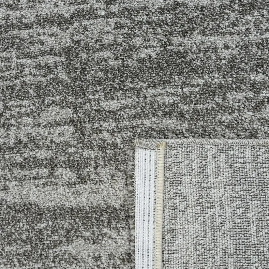 Relax Oslo - Laagpolig Effen Vloerkleed - Grijs - 240x340 CM