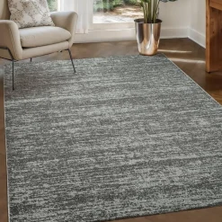 Relax Oslo - Laagpolig Effen Vloerkleed - Grijs - 200x290 CM