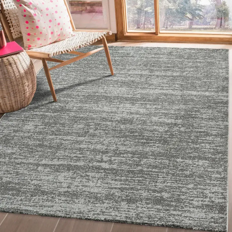 Relax Oslo - Laagpolig Effen Vloerkleed - Grijs - 200x290 CM