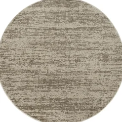 Relax Oslo - Laagpolig Effen Vloerkleed - Beige - 240 CM ROND