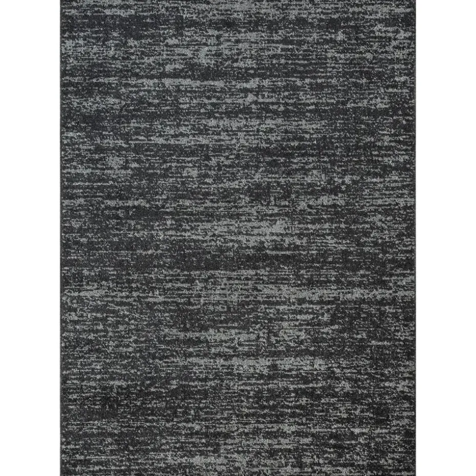 Relax Oslo - Laagpolig Effen Vloerkleed - Zwart - 160x230 CM