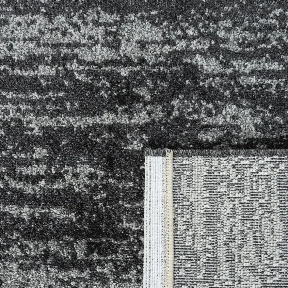 Relax Oslo - Laagpolig Effen Vloerkleed - Zwart - 160x230 CM