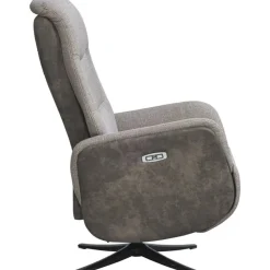 Relaxfauteuil Herman - elektrisch verstelbaar - duo-stof grijs