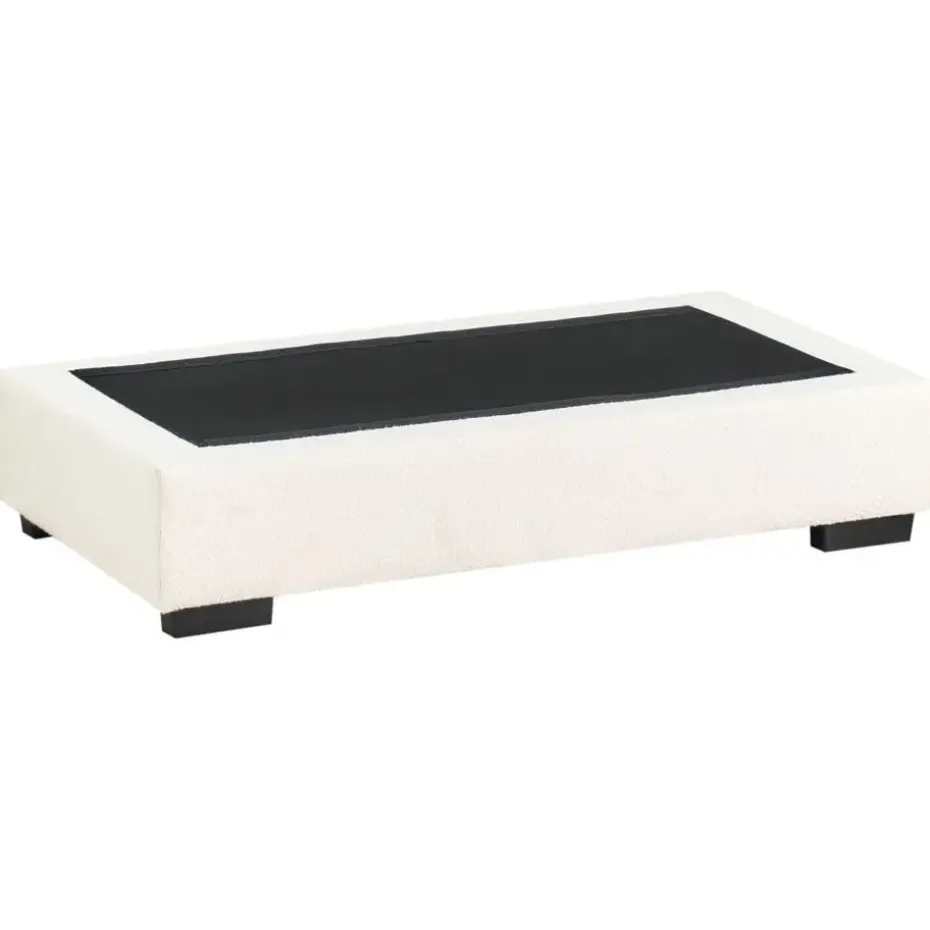 RENDERS - Ottomaan - Gebroken wit - Bouclé