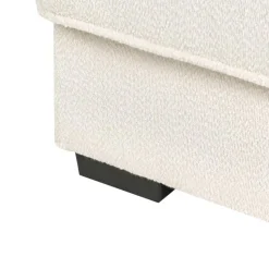 RENDERS - Ottomaan - Gebroken wit - Bouclé