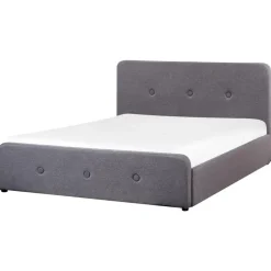 RENNES - Bed met opbergruimte - Grijs - 160x200 cm - Polyester