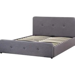 RENNES - Bed met opbergruimte - Grijs - 160x200 cm - Polyester