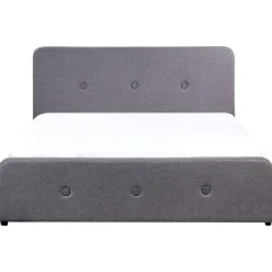 RENNES - Bed met opbergruimte - Grijs - 160x200 cm - Polyester