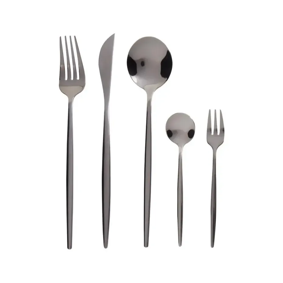 RIGATONI - Bestekset - Zwart - Roestvrij staal