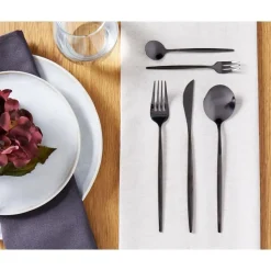 RIGATONI - Bestekset - Zwart - Roestvrij staal