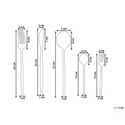 RIGATONI - Bestekset - Zwart - Roestvrij staal