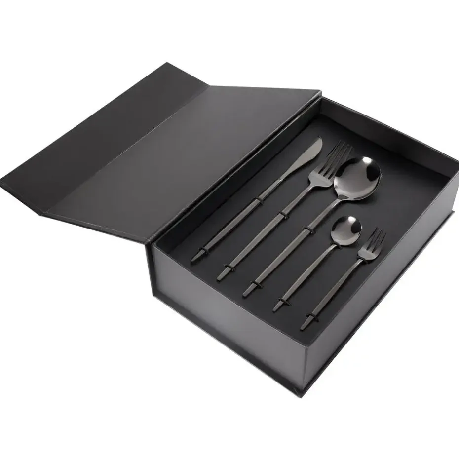 RIGATONI - Bestekset - Zwart - Roestvrij staal