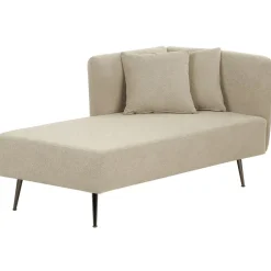 RIOM - Chaise longue - Beige - Rechtszijdig - Stof