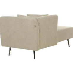 RIOM - Chaise longue - Beige - Rechtszijdig - Stof