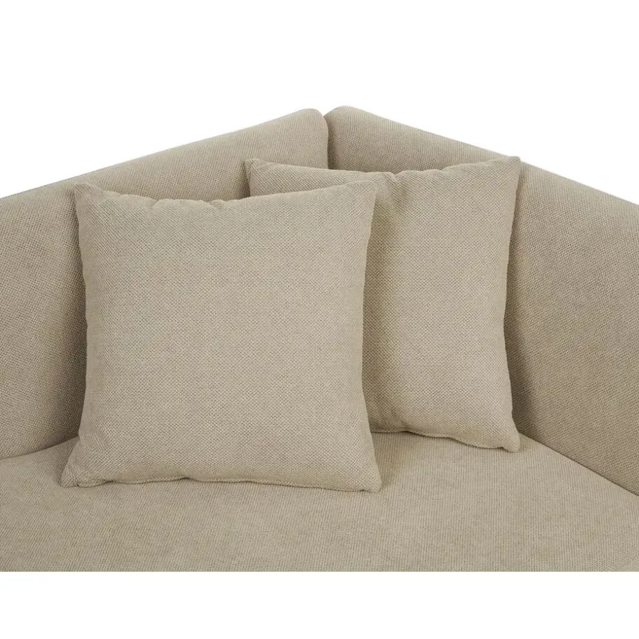 RIOM - Chaise longue - Beige - Rechtszijdig - Stof