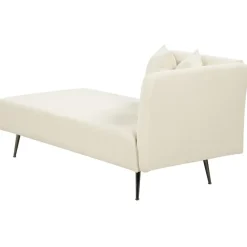 RIOM - Chaise longue - Wit - Rechterzijde - Bouclé