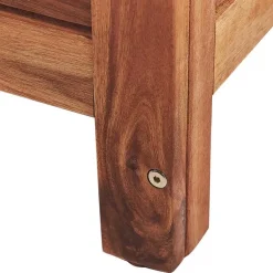 RIVIERA - Kussenbox - Donkere houtkleur - 130 cm - Acaciahout