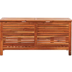 RIVIERA - Kussenbox - Donkere houtkleur - 130 cm - Acaciahout