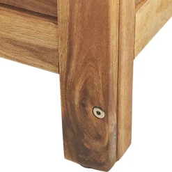 RIVIERA - Kussenbox - Lichte houtkleur - 130 cm - Acaciahout