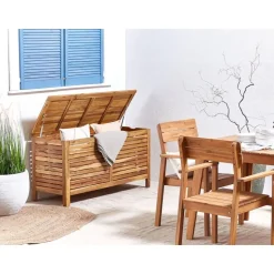 RIVIERA - Kussenbox - Lichte houtkleur - 130 cm - Acaciahout