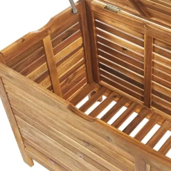 RIVIERA - Kussenbox - Lichte houtkleur - 130 cm - Acaciahout