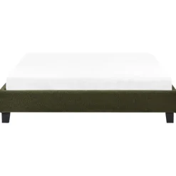 ROANNE - Tweepersoonsbed - Donkergroen - 140 x 200 cm - Bouclé