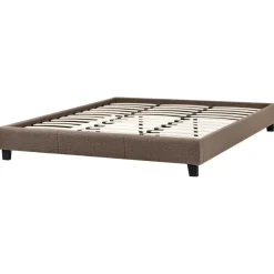 ROANNE - Tweepersoonsbed - Taupe - 180 x 200 cm - Bouclé