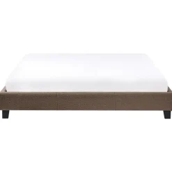 ROANNE - Tweepersoonsbed - Taupe - 180 x 200 cm - Bouclé