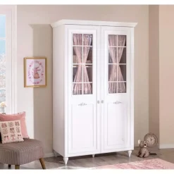 Romance 2 deurs kledingkast met ramen meisjeskamer