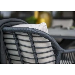 Ronde 4-persoons tuinset - Edison tafel - 4 Margriet stoelen