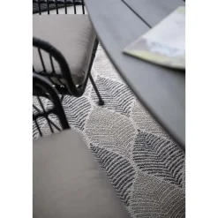 Ronde 4-persoons tuinset - Edison tafel - 4 Margriet stoelen