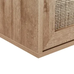 ROSELL - Hangende wastafelkast - Lichthout - 86 x 45 cm - Vezelplaat